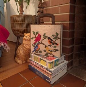 Vintage Crochet Birdies Handbag